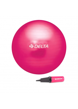 Delta - 65 cm Fuşya Deluxe Pilates Topu Ve Çift Yönlü Pompa Seti Delta - 65 cm Fuşya Deluxe Pilates Topu Ve Çift Yönlü Pompa Seti