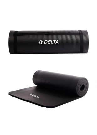 Delta - Konfor Zemin 10 mm Taşıma Askılı Siyah Pilates Minderi Yoga Matı Delta - Konfor Zemin 10 mm Taşıma Askılı Siyah Pilates Minderi Yoga Matı